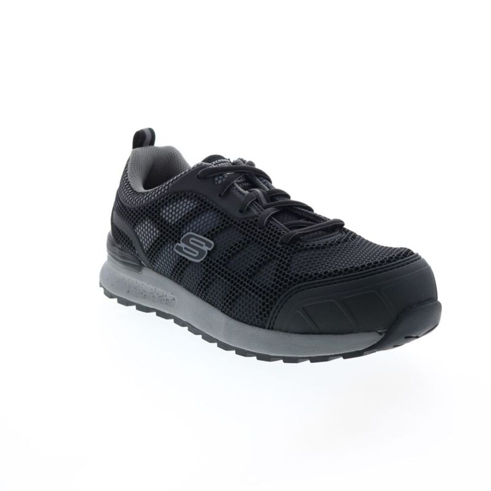 Skechers Womens Bulklin Lyndale Composite Toe Black Shoes (NWT) - Picture 2 of 7